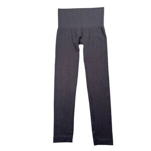 Catherine Malandrino Leggings Womens L/XL Gray Wide Waistband Cotton Blend